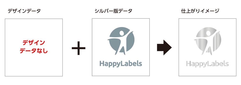 部分的にシルバーを印刷したときの見え方